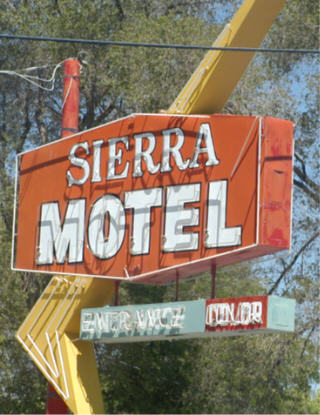 Sierra Motel, Lovelock (sign 1)