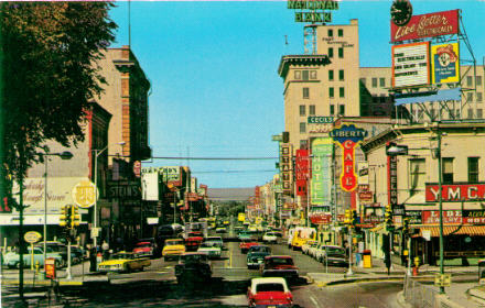 Central Avenue, Albuquerque, looking west