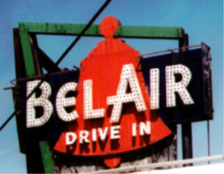 Bel-Air Drive In marquee, Mitchell, IL