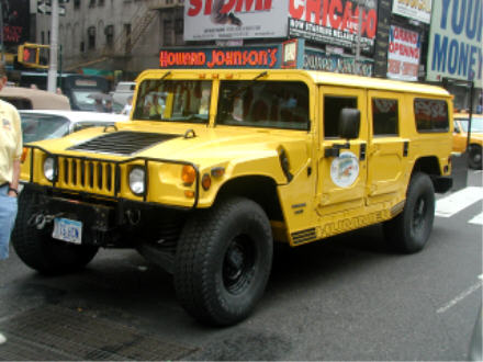 Not everyone's driving an old car: here's William Karr's 1997 Hummer