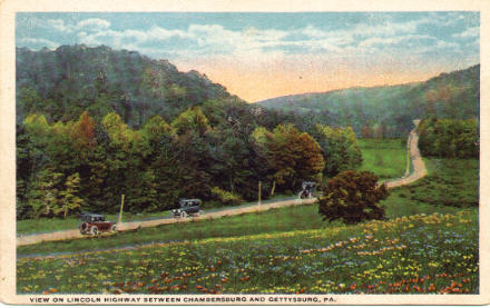 View on Lincoln Highway Between Chambersburg and Gettysburg