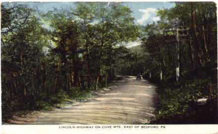 Lincoln Highway on Cove Mts., East of Bedford, Pa.
