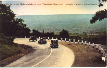 Big Cove and McConnellsburg from Tuscarora Mountain, Lincoln Highway