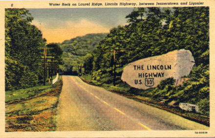 Water Rock on Laurel Ridge, Lincoln Highway, between Jennerstown and Ligonier