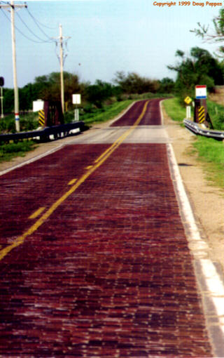 Brick Lincoln Highway west of Omaha, NE