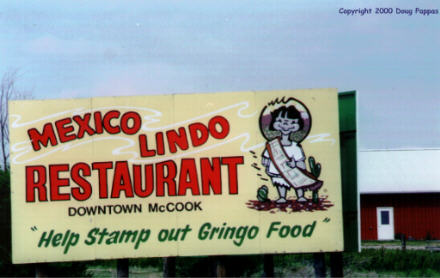Restaurant billboard, McCook, NE
