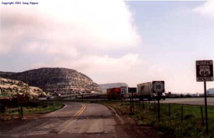 Arizona-New Mexico line on Route 66