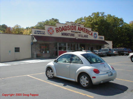 New 2001 Beetle at Roadside America, Shartlesville, PA