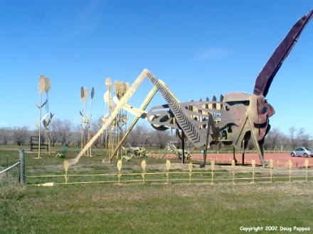 Grasshopper on the Enchanted Highway