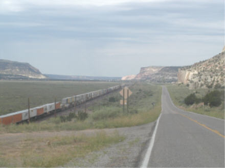 Approaching the Arizona line on Route 66, New Mexico
