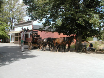 Stagecoach ride at Columbia State Historic Park, California