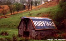 One side of a barn south of Manchester, TN...