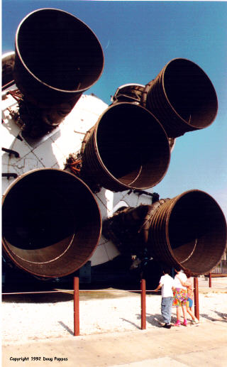 Business end of a Saturn V rocket