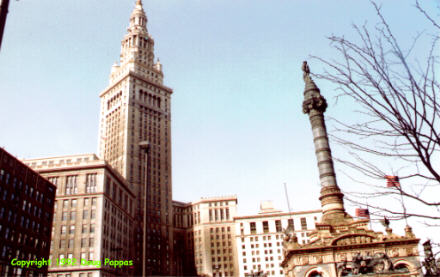 Terminal Tower and Soldiers & Sailors Monument, Public Square, Cleveland