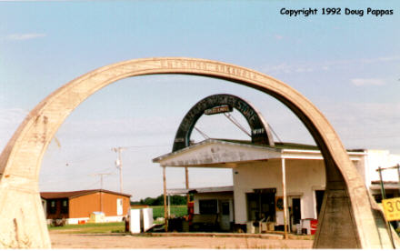 Arkansas welcome arch on Missouri line, US 61