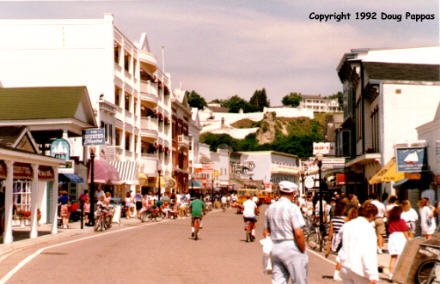 Car-free shopping district, Mackinac Island, MI