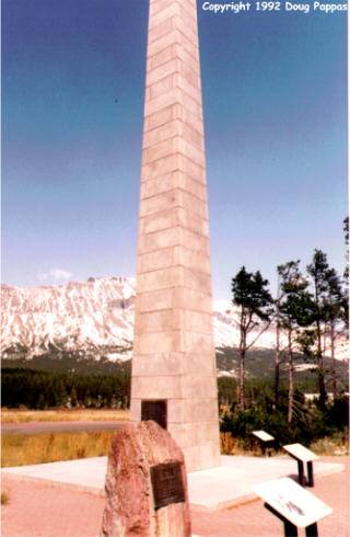 Theodore Roosevelt International Highway obelisk, Montana