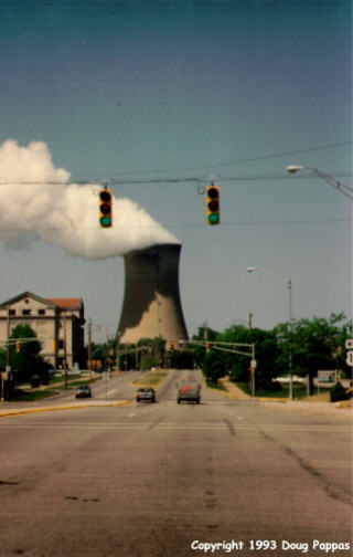 Michigan City, IN: can you spot the nuclear power plant?