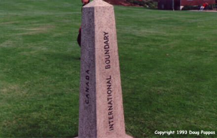 Boundary marker, northern Washington