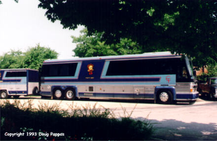 Conway Twitty's Bus of Death, parked in his driveway at Twitty City