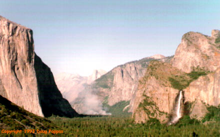 Yosemite Valley and Bridalveil Falls