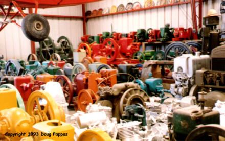 Some of the acres of farm equipment at Oscar's Dreamland