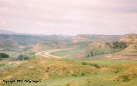 US 10/I-94 and the North Dakota badlands, Theodore Roosevelt N.P.
