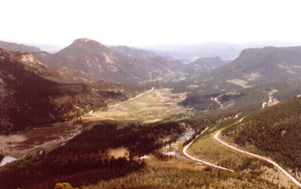 Panorama from park road, Rocky Mountain National Park