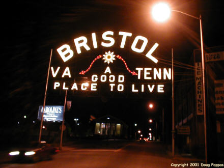 Bristol, Virginia-Tennessee welcome arch