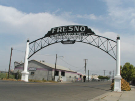 Van Ness Avenue welcome arch, Fresno, CA