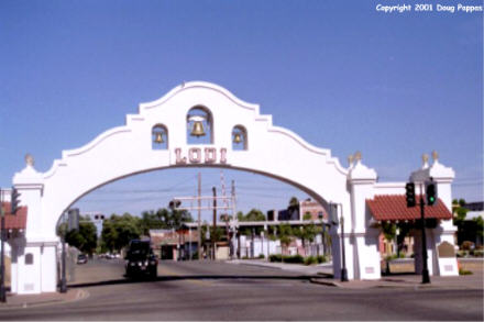 Welcome arch, Lodi, CA