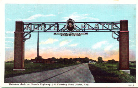 Buffalo Bill-themed welcome arch, North Platte, NE