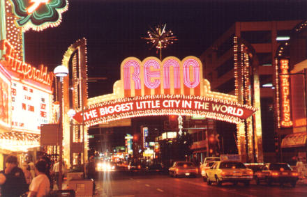 Reno, NV welcome arch, 1987 version