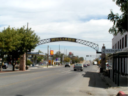 Welcome arch, Williams, CA