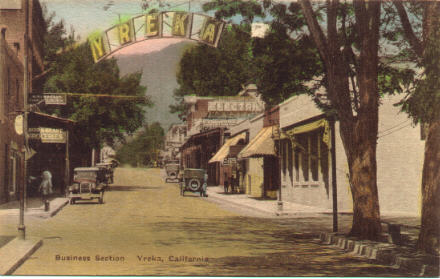 Yreka, CA welcome arch