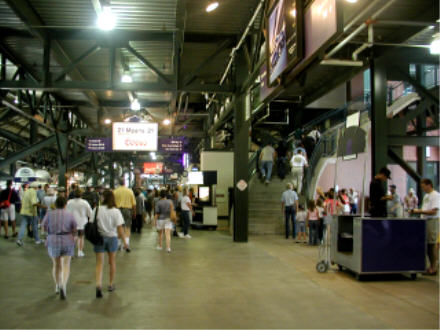 Under the stands at Coors