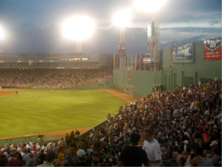 Left field corner and the Green Monster