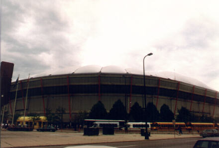 Approaching the Metrodome, July 1993