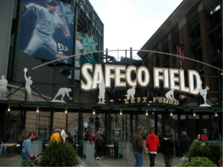 Left field entrance to Safeco Field