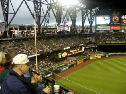View of left field in Safeco Field