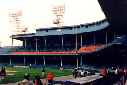 Double-decked right field stand