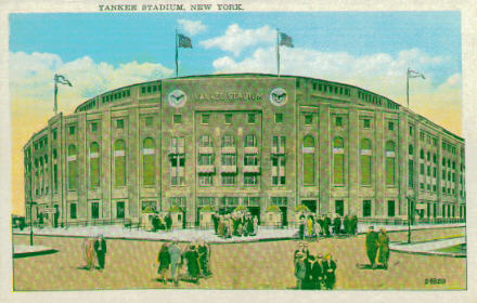 Very early Yankee Stadium postcard