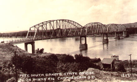 Classic postcard view of US 16 bridge