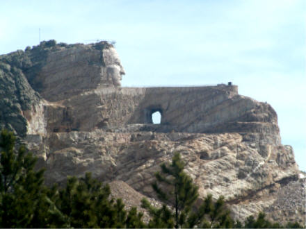 Crazy Horse carving, 2002