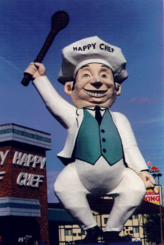 Happy Chef statue