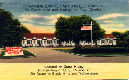 Flamming Cabins postcard