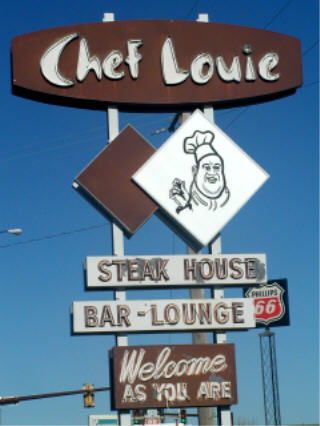Chef Louie's sign