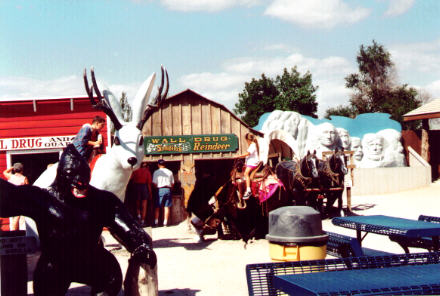 Photo opportunities in the Wall Drug backyard