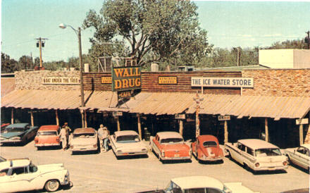 Postcard of 1960s Wall Drug